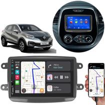 Kit Multimídia MP5 Captur 2017 a 2024 7 Pol Android-Auto Carplay