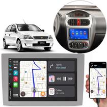 Kit Multimídia MP5 Chevrolet Corsa 2002 a 2012 7 Pol Android Auto Carplay
