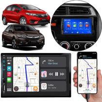 Kit Multimídia Mp5 City 2015-2021 Tela 7 Pol Touch Carplay + Câmera de ré