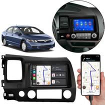 Kit Multimídia Mp5 Civic 2007-2011 7 Pol Carplay Android-Auto + Câmera de ré