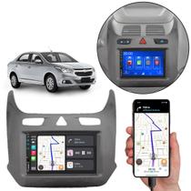 Kit Multimídia Mp5 Cobalt 2016-2020 7 Pol Carplay Android-Auto + Câmera de ré