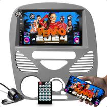 Kit multimidia mp5 com bluetooth espelhamento android ios + moldura 7 polegadas compativel com PALIO, SIENA, STRADA, WEEKEND G2 COM AR + camera de ré