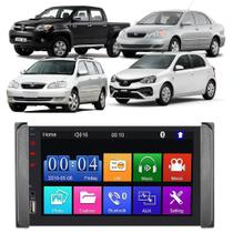 Kit Multimídia Mp5 Corolla Rav Filder Hilux Etios 7 Polegadas Espelhamento Android e IOS USB