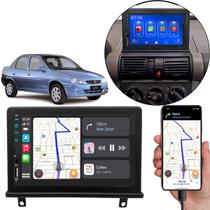 Kit Multimídia Mp5 Corsa 1995-2016 7 Pol Carplay Android-Auto + Câmera de ré