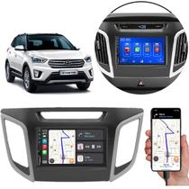Kit Multimídia Mp5 Creta 2016-2021 Tela 7 Pol Touch Carplay + Câmera de ré