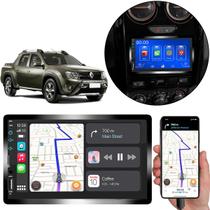 Kit Multimídia Mp5 Duster Oroch 2018-2021 Tela 7 Pol Touch Carplay + Câmera de ré