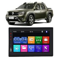 Kit Multimídia Mp5 Duster Oroch PCD 2018 2019 2020 2021 7 Polegadas Espelhamento Android IOS