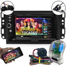 kit multimidia mp5 e moldura captiva + chicote especifico plug in play interface comando de volante