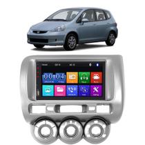 Kit Multimídia Mp5 Fit 2004 2005 2006 2007 2008 7 Polegadas Espelhamento Android e IOS