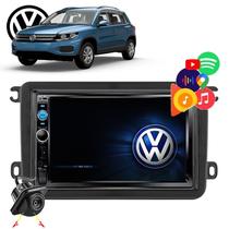 Kit Multimidia Mp5 Moldura + Camera Ré VW Tiguan 2009 a 2017