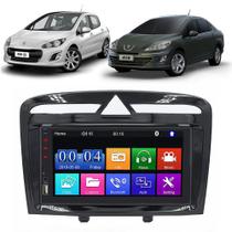 Kit Multimídia Mp5 Peugeot 408 308 2012 2013 2014 2015 2016 2017 2018 2019 7 Polegadas