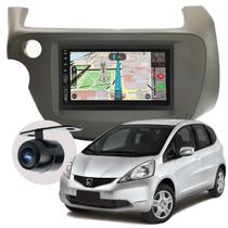 Kit Multimídia New Fit 2009 / 2014 7 Pol Rádio BT USB Mp5 Espelhamento