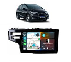 Kit Multimídia New Fit 2015 16 17 18 DX LX 9 Pol Carplay Androidauto CM9 Faaftech Kit Multimídia New Fit 2015 16 17 18 DX LX 9 Pol Carplay Androidauto CM9 Faaftech