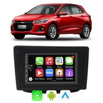 Kit Multimidia Onix 2020 2021 2022 2023 2024 7" Android-Auto/Carplay Voz Google Siri Tv Bluetooth
