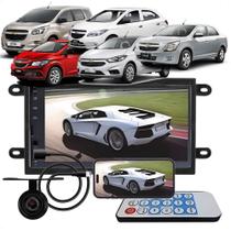 Kit Multimídia Onix Cobalt Prisma Spin MP5 H-Tech - HT-3000 + Moldura + Câmera de ré Kit Multimídia Onix Cobalt Prisma Spin MP5 H-Tech - HT-3000 + Moldura + Câmera de ré