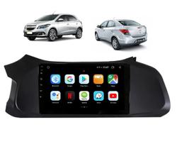 Kit Multimídia Onix Prisma LT LTZ 2012 / 2016 9 Pol Android Carplay Gps 2/32GB - 915BR ROADSTAR