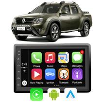 Kit Multimidia Oroch 2018 19 20 2021 7" CarPlay Android Auto Google Assistente e Siri Tv Online Bluetooth