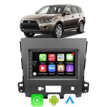 Kit Multimidia Outlander 2008 2009 2010 2011 2012 2013 7" Android Auto CarPlay Voz Google Siri Tv Online