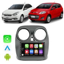 Kit Multimidia Palio Attractive Essence Sporting 2012 2013 2014 2015 2016 2017 7" Android Auto Carplay Tv Online Gps