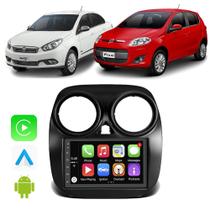 Kit Multimidia Palio Attractive Essence Sporting 2012 2013 2014 2015 2016 2017 7" Android Auto Carplay Tv Online Gps