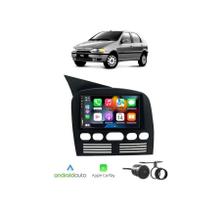 Kit Multimídia Palio Siena Strada 1996 / 2001 7 Pol CarPlay AndroidAuto Sem Fio 8100 FirstOption