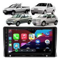 Kit Multimidia Palio Siena Strada Fire 2001 / 2005 9 Pol Carplay AndroidAuto - Roadstar 908BR