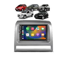 Kit Multimídia Palio Siena Strada Idea 2005 / 2011 Mold Prata 7 Pol CarPlay AndroidAuto - 7810HCPAA First Option Kit Multimídia Palio Siena Strada Idea 2005 / 2011 Mold Prata 7 Pol CarPlay AndroidAuto - 7810HCPAA First Option