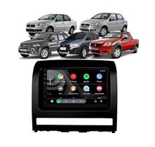 Kit Multimidia Palio Strada Idea Siena 04 / 11 Mold Preta 7 Pol Android Carplay 2/32GB - 701KC FirstOption