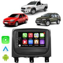 Kit Multimidia Palio Strada Siena 2012 13 14 15 16 17 18 19 2020 Android-Auto Carplay Bluetooth Tv Online