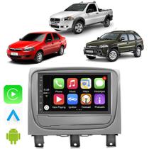 Kit Multimidia Palio Strada Siena 2012 13 14 15 16 17 18 19 2020 Android-Auto Carplay Bluetooth Tv Online