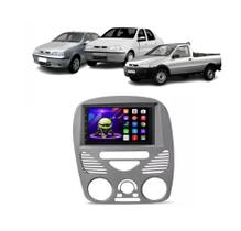 Kit Multimídia Palio Strada Siena Fire 2001 / 2014 C/ AR Android 7 Pol 2/32GB GPS Carplay - 701KC First Option