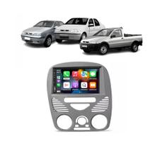Kit Multimídia Palio Strada Siena Fire C/ Ar 2002 / 2014 7 Pol CarPlay AndroidAuto USB Bt - 708BR Roadstar