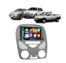 Kit Multimídia Palio Strada Siena Fire S/ AR 2002 / 2014 7 Pol CarPlay AndroidAuto - 8100 FirstOption