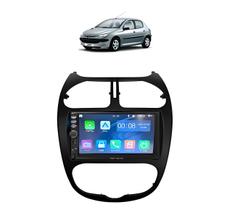 Kit Multimídia Peugeot 206 ano 2004 / 2008 7 Pol Carplay AndroidAuto USB BT FM - 7810HCPAA FirstOption