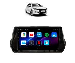 Kit Multimídia Peugeot 208 Like 2020 / 2025 9 Pol Android Carplay 2/32GB - 915BR ROADSTAR
