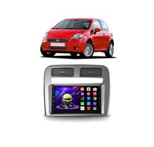 Kit Multimídia Punto 2008 / 2012 Mold Prata Android Carplay 2/32GB - 701KC FirstOption