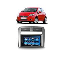 Kit Multimídia Punto 2008 / 2012 Mold Prata Mp5 2din Bt Usb Fm Leitor SD Kit Multimídia Punto 2008 / 2012 Mold Prata Mp5 2din Bt Usb Fm Leitor SD