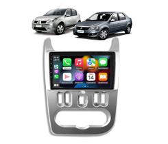 Kit Multimídia Sandero 08 / 11 Logan 10 / 11 9 Pol Android 13 Carplay Gps 2/64GB - ADAK 2964-G2