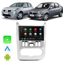 Kit Multimidia Sandero 2007 2008 2009 2010 2011 9" CarPlay Android Auto Tv Online Bluetooth Gps