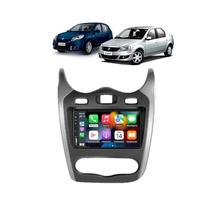 Kit Multimídia Sandero Logan 2012 / 2014 7 Pol CarPlay AndroidAuto - 8100 FirstOption