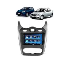 Kit Multimídia Sandero Logan 2012 / 2014 Mp5 2din Bt Usb Fm Leitor SD