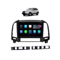 Kit Multimidia Santa Fe 2008 a 2013 9 Pol Carplay AndroidAuto USB BT FM Roadstar 908BR