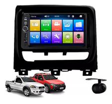 Kit Multimídia Strada Palio Siena 2012 / 2019 Mold Preta Carplay AndroidAuto - First Option 7810HCPAA Kit Multimídia Strada Palio Siena 2012 / 2019 Mold Preta Carplay AndroidAuto - First Option 7810HCPAA