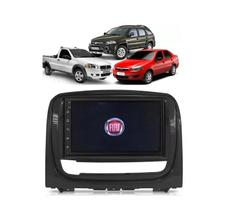 Kit Multimídia Strada Palio Week Siena 2012 / 2019 Mold Graf 7 Pol CarPlay AndroidAuto - 708BR Roadstar