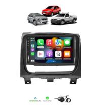 Kit Multimídia Strada Siena Palio Weekend 2012 / 2019 Mold Graf 7 Pol CarPlay AndroidAuto Bt 8100 FirstOption