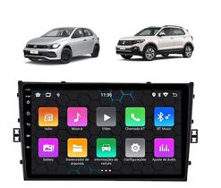 Kit Multimídia Tcross Polo Virtus 9 Pol Android 13 Carplay Gps 2/32GB - ADAK