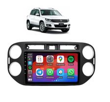 Kit Multimídia Tiguan 2011 / 2017 Mold Preta 9 Pol Android Carplay 2/64GB 1.5Ghz - ADAK 2964-G2