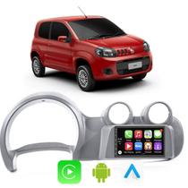 Kit Multimidia Uno 2011 12 13 14 15 2016 Fiorino 2011-2021 7" CarPlay Android Auto Bluetooth Tv Online