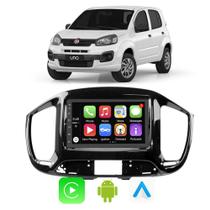 Kit Multimidia Uno 2015 2016 17 18 19 2020 2021 7" CarPlay Android Auto Google Voz Tv Online Gps Wifi