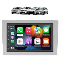 Kit Multimídia Vectra Meriva Mold Prata 7 Pol CarPlay AndroidAuto - 8100 FirstOption